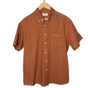 Taylor Stitch The Jack Terracotta Short Sleeve Organic Cotton Sz 42 Western